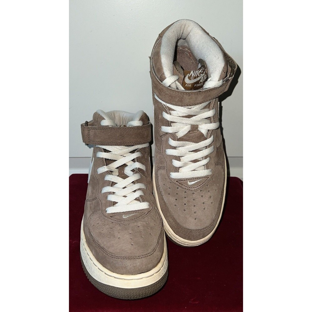 VTG Nike Air Force 1 Mid SC 1998 Brown Suede Sneakers, Size 9.5